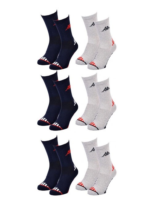 Calzini Uomo KAPPA CREW SPORT - Confezione da 6 - Kiabi