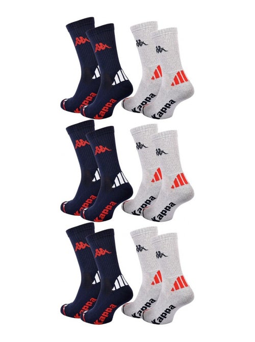 Calzini Uomo KAPPA CREW SPORT - Confezione da 6 - Kiabi