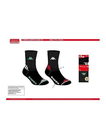 Calzini Uomo KAPPA CREW SPORT - Confezione da 6