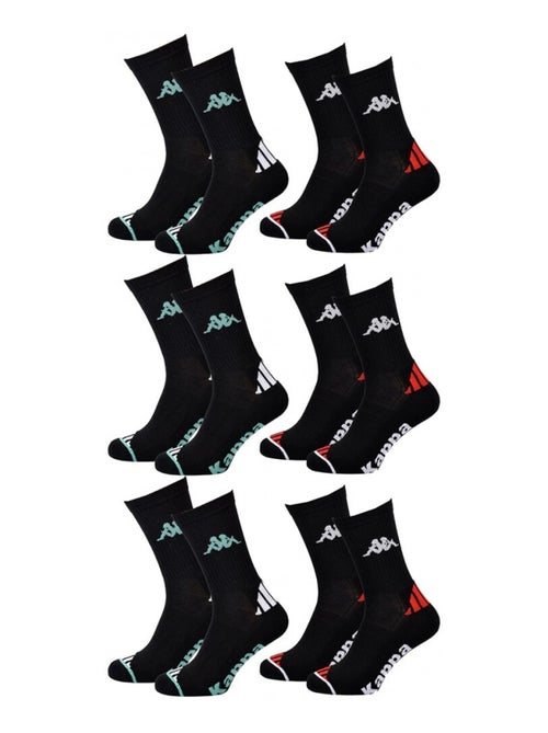 Calzini Uomo KAPPA CREW SPORT - Confezione da 6 - Kiabi