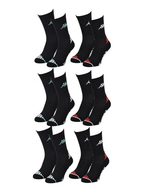 Calzini Uomo KAPPA CREW SPORT - Confezione da 6 - Kiabi