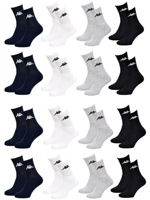 Calzini Uomo KAPPA Modello Tennis - Assortimento modelli foto secondo arrivi - Confezione da 12 - Kiabi