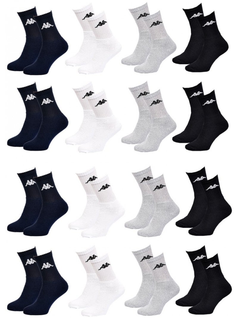 Calzini Uomo KAPPA Modello Tennis - Assortimento modelli foto secondo arrivi - Confezione da 12 Multicolore - Kiabi