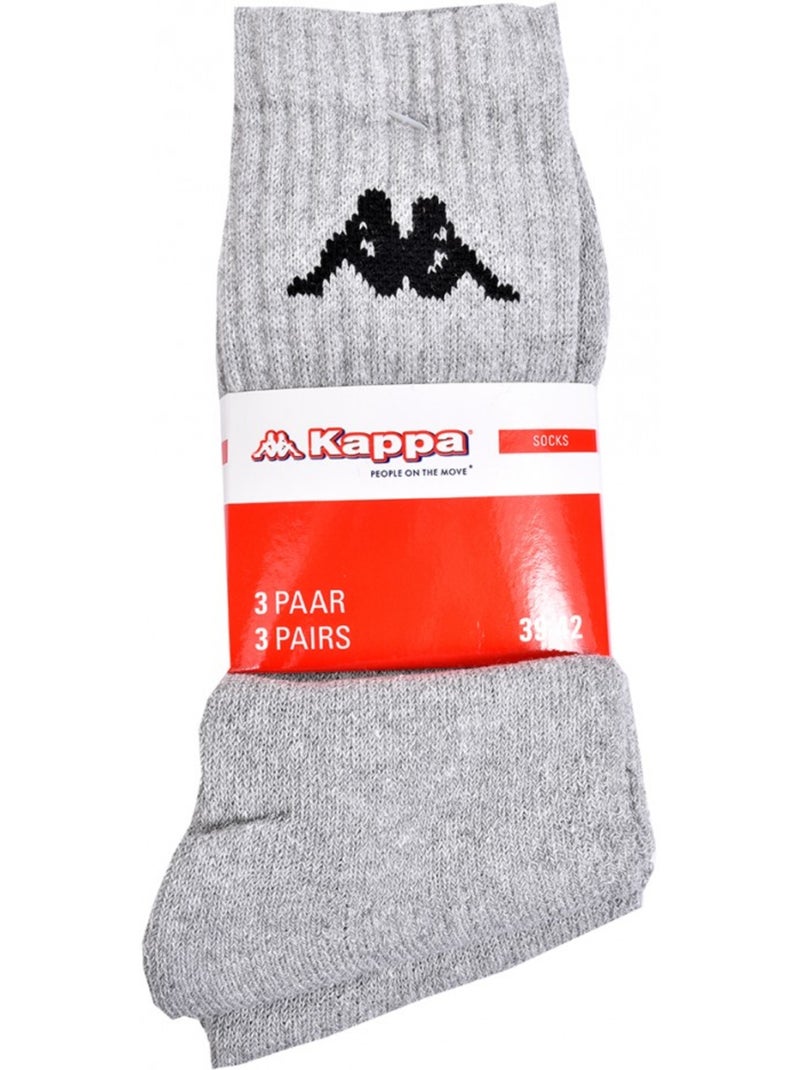 Calzini Uomo KAPPA Modello Tennis - Assortimento modelli foto secondo arrivi - Confezione da 6 Grigio - Kiabi