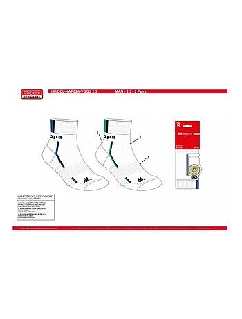 Calzini Uomo KAPPA QUARTER SPORT - Confezione da 4