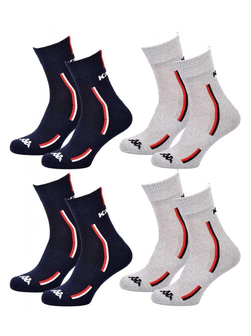 Calzini Uomo KAPPA QUARTER SPORT - Confezione da 4 - Kiabi