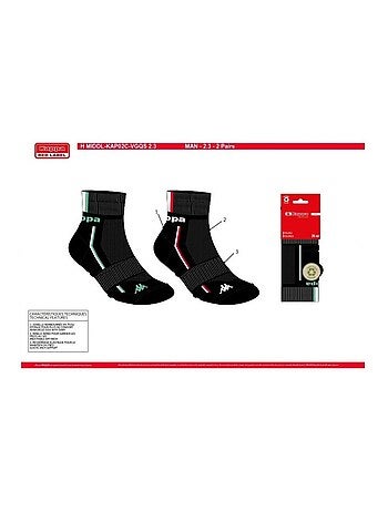 Calzini Uomo KAPPA QUARTER SPORT - Confezione da 4