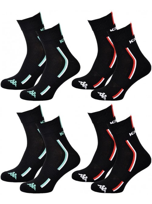 Calzini Uomo KAPPA QUARTER SPORT - Confezione da 4 - Kiabi