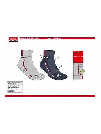 Calzini Uomo KAPPA QUARTER SPORT - Confezione da 8