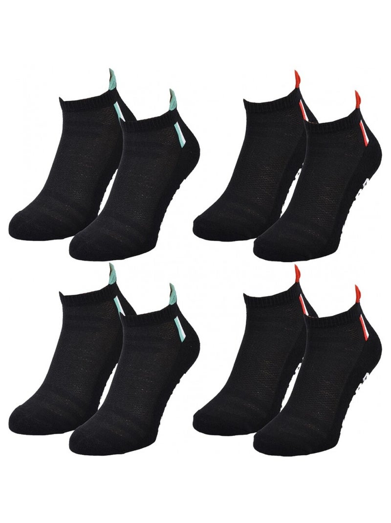 Calzini Uomo KAPPA SNEAKER SPORT - Confezione da 4 Nero - Kiabi