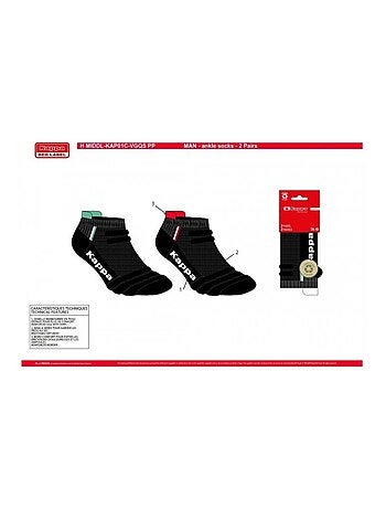 Calzini Uomo KAPPA SNEAKER SPORT - Confezione da 8