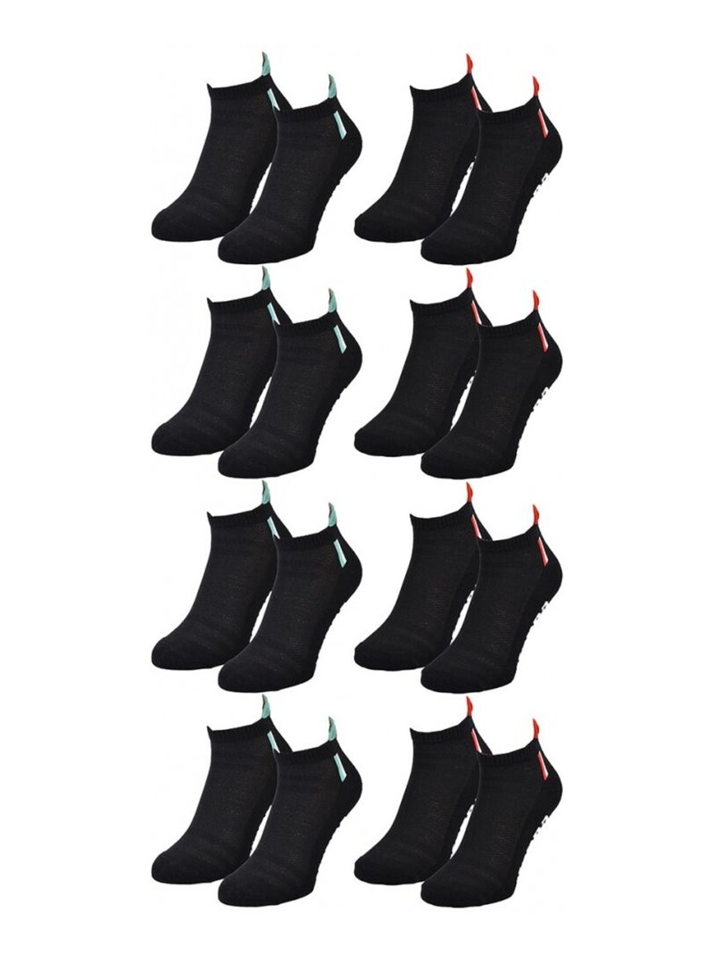 Calzini Uomo KAPPA SNEAKER SPORT - Confezione da 8 Nero - Kiabi