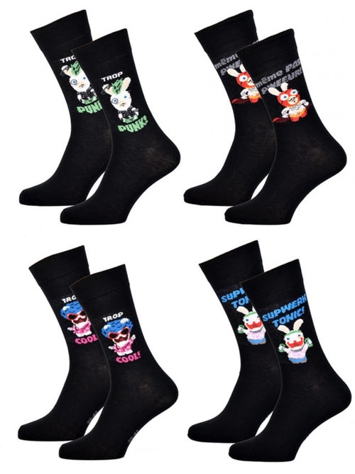 Calzini uomo LAPINS CRÉTINS - Confezione da 4 - Kiabi