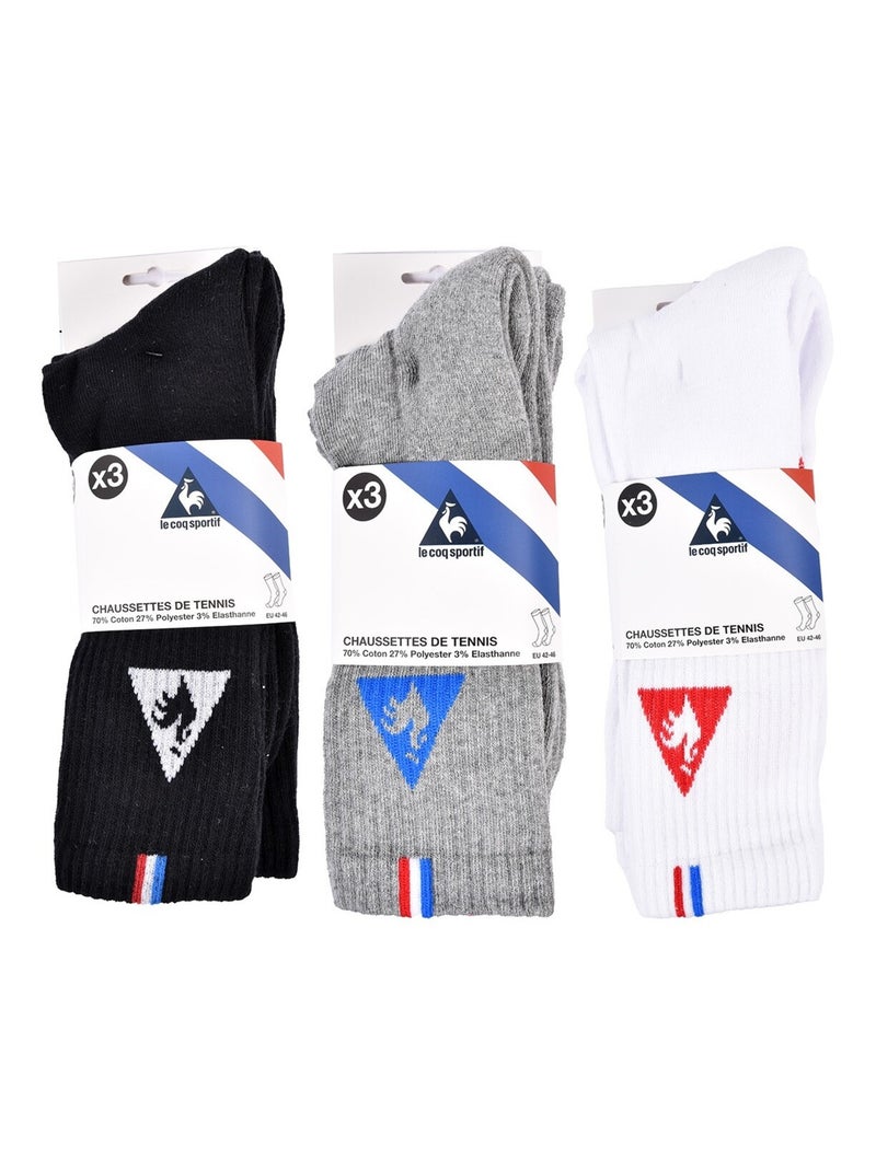 Calzini Uomo LE COQ SPORTIF Confezione da 9 Multicolore - Kiabi