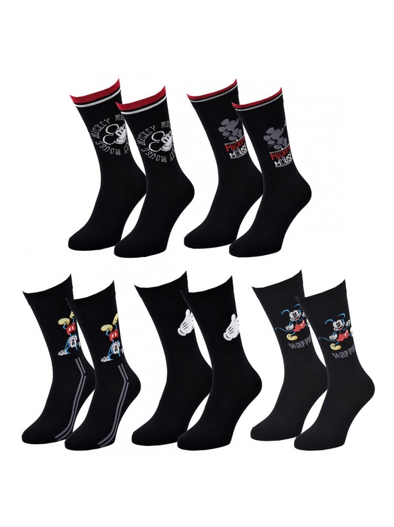 Calzini Uomo LICENZA - Confezione da 5 Nero Multicolore - Kiabi