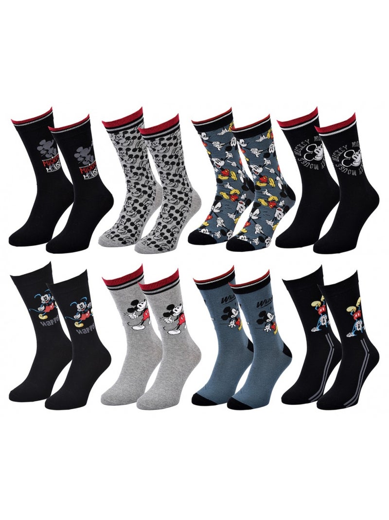 Calzini Uomo LICENZA - Confezione da 8 Nero Multicolore Grigio - Kiabi