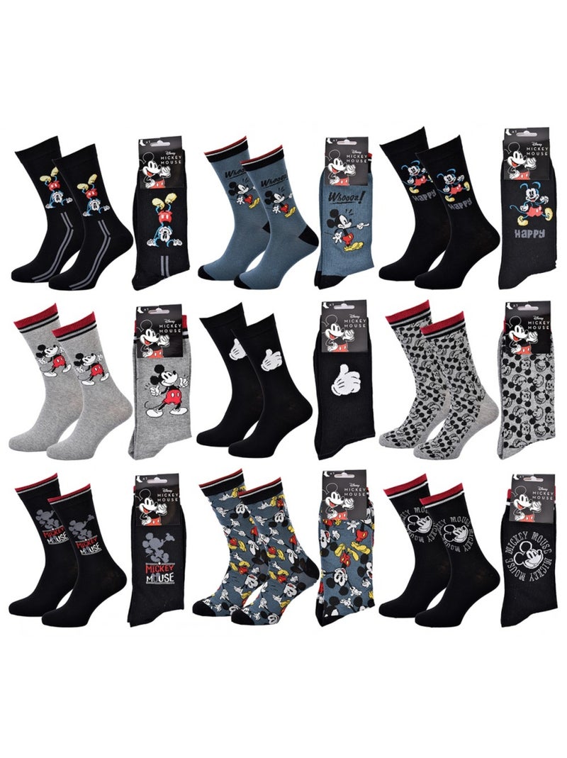 Calzini Uomo LICENZA - Confezione da 9 Nero Multicolore Grigio - Kiabi