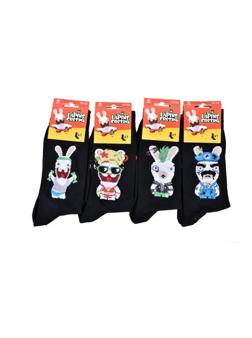 Calzini uomo Licenza CONFEZIONE 12 paia Lapins crétins - Kiabi Calzini uomo Licenza CONFEZIONE 12 paia Lapins crétins - Kiabi