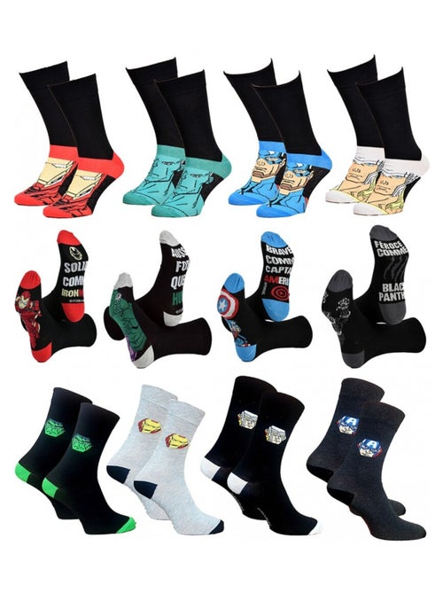 Calzini uomo licenza CONFEZIONE DA 12 paia AVENGERS - Kiabi