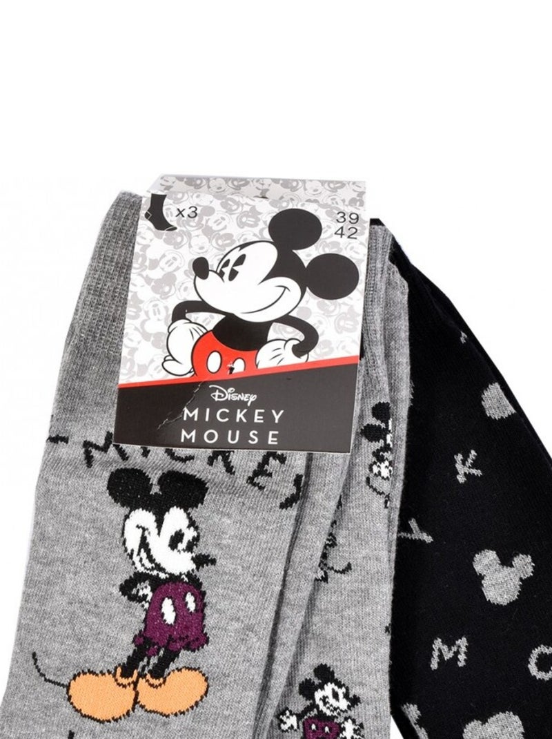 Calzini uomo licenza CONFEZIONE DA 12 paia Mickey Nero Grigio antracite Blu - Kiabi