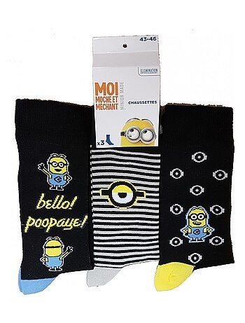 Calzini uomo licenza CONFEZIONE DA 12 paia MINIONS