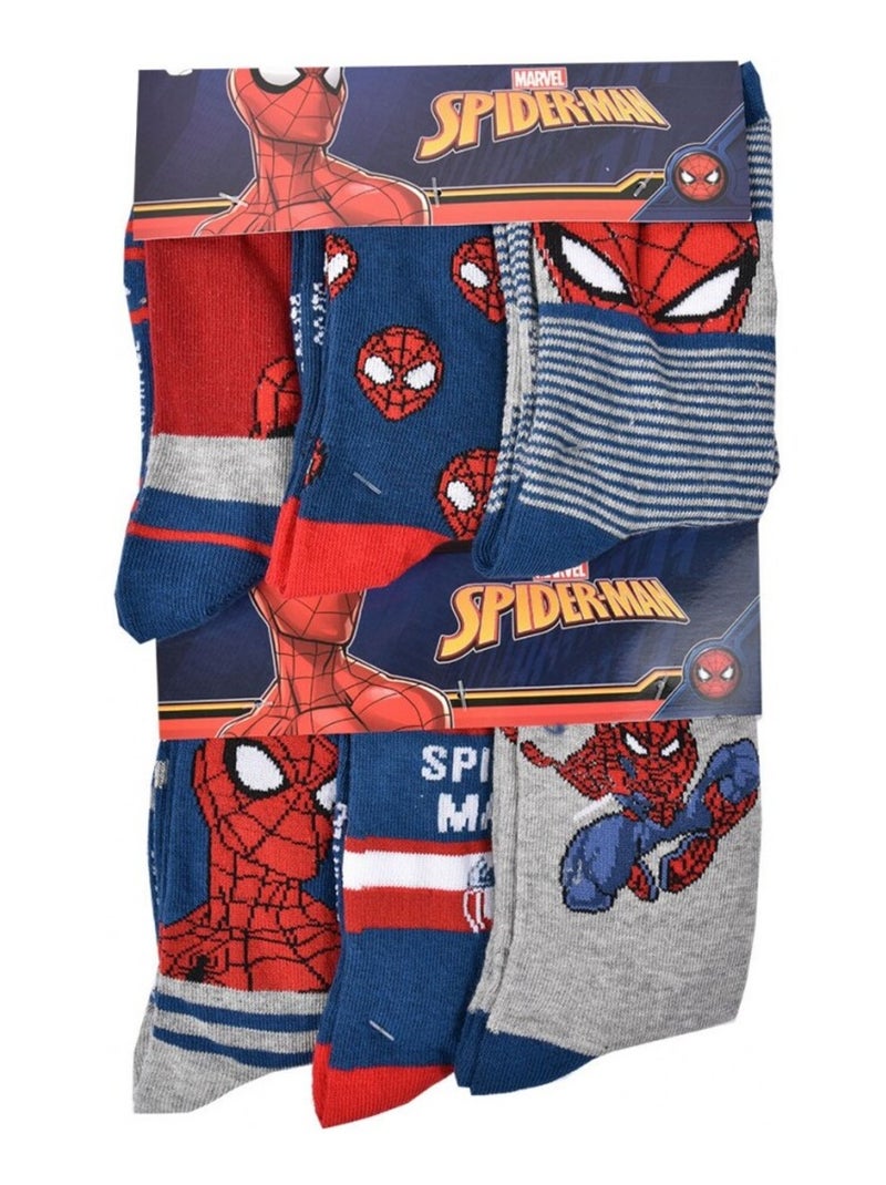 Calzini uomo licenza confezione da 12 paia SPIDERMAN Nero Multicolore Nero - Kiabi
