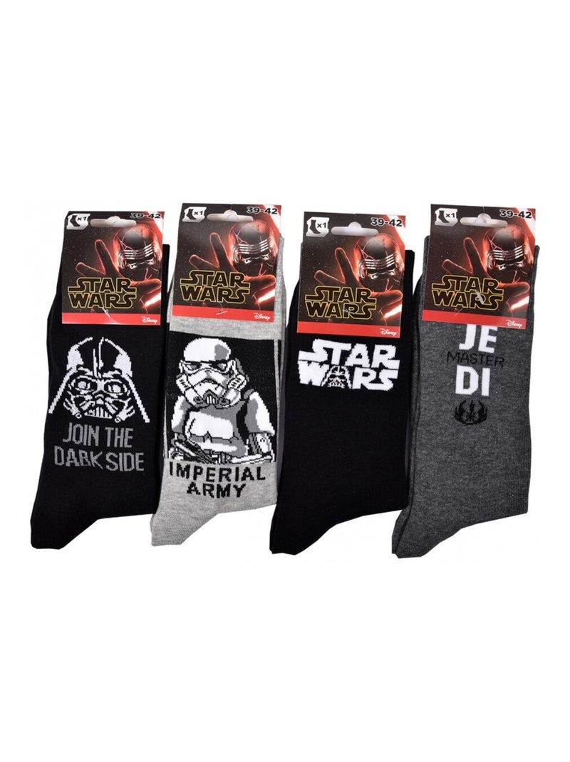 Calzini uomo licenza CONFEZIONE DA 12 paia STAR WARS Nero Multicolore Grigio - Kiabi