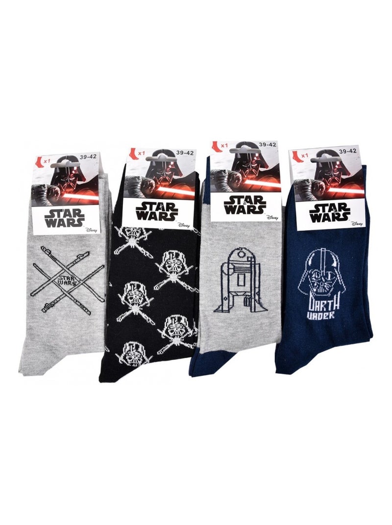 Calzini uomo licenza CONFEZIONE DA 12 paia STAR WARS Nero Multicolore Grigio - Kiabi