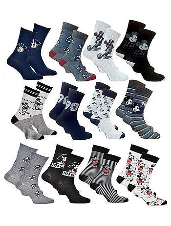 Calzini uomo Licenza PACK 12 paia Mickey
