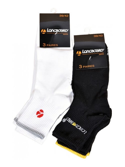 Calzini uomo LONGBOARD Corti Tiges 2 terzi - Confezione da 6 - Kiabi Calzini uomo LONGBOARD Corti Tiges 2 terzi - Confezione da 6 - Kiabi