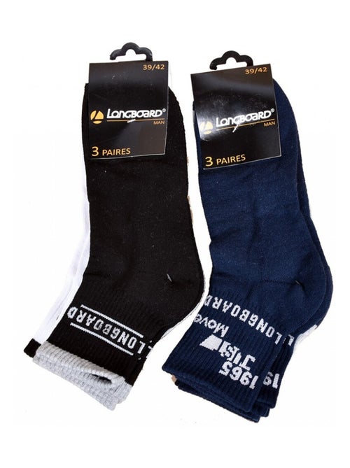 Calzini uomo LONGBOARD Corti Tiges 2 terzi - Confezione da 6 - Kiabi Calzini uomo LONGBOARD Corti Tiges 2 terzi - Confezione da 6 - Kiabi