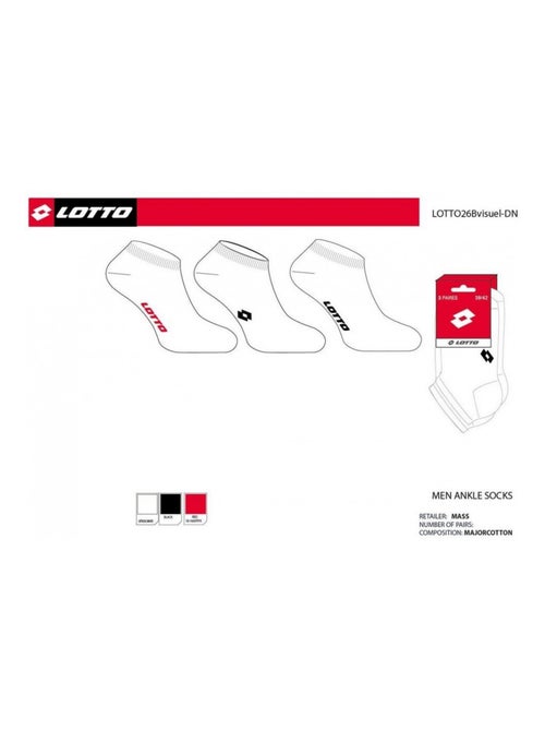 Calzini Uomo LOTTO - Confezione da 6 - Kiabi