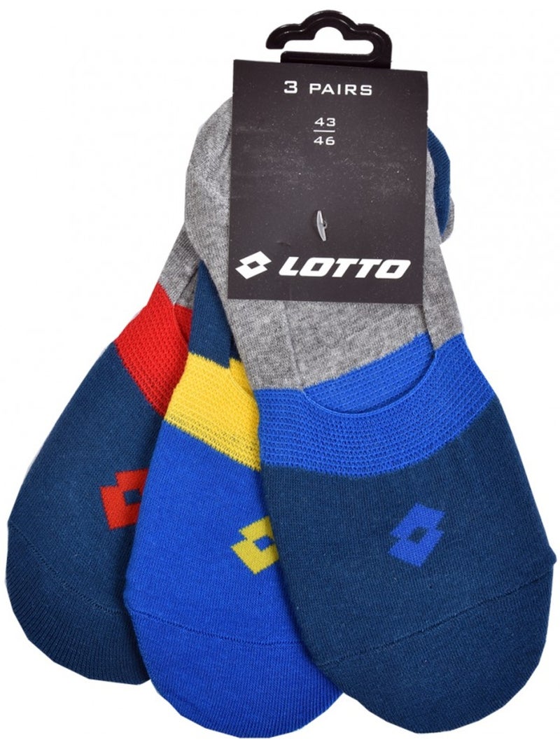 Calzini Uomo LOTTO SNEAKER - Confezione da 6 Dorato/Oro - Kiabi