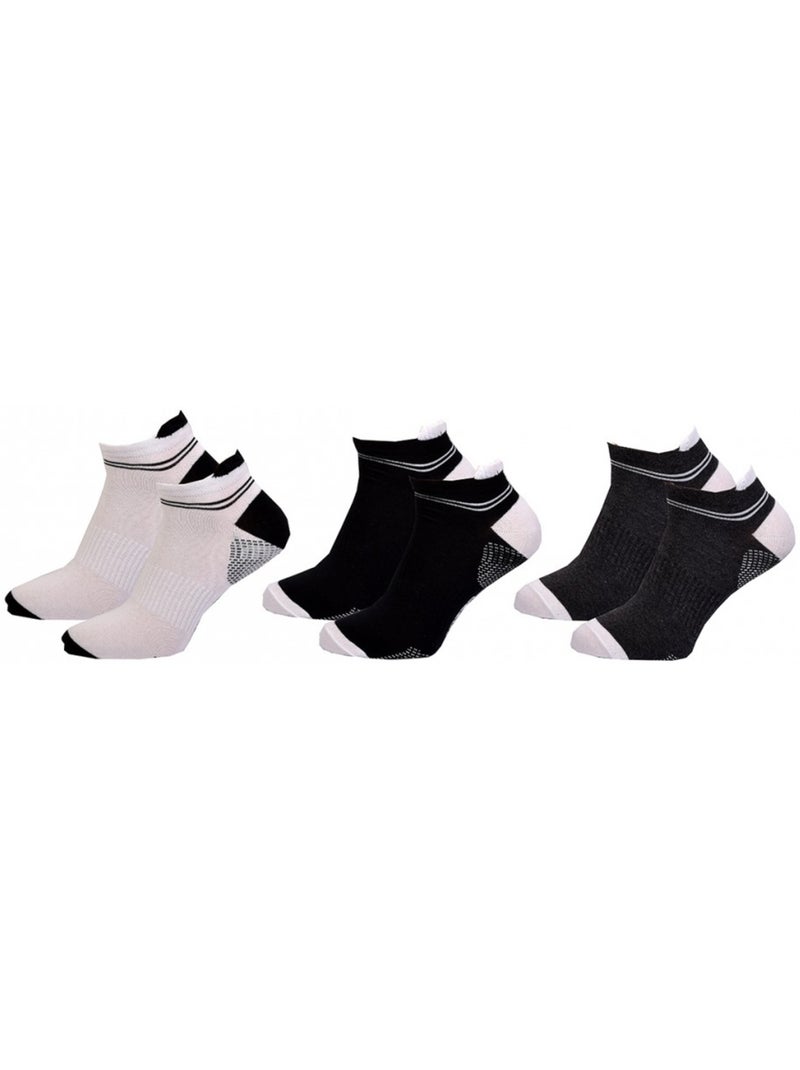 Calzini Uomo LOTTO SNEAKER - Confezione da 6 Multicolore - Kiabi