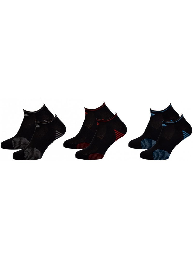 Calzini Uomo LOTTO SNEAKER - Confezione da 6 Multicolore - Kiabi