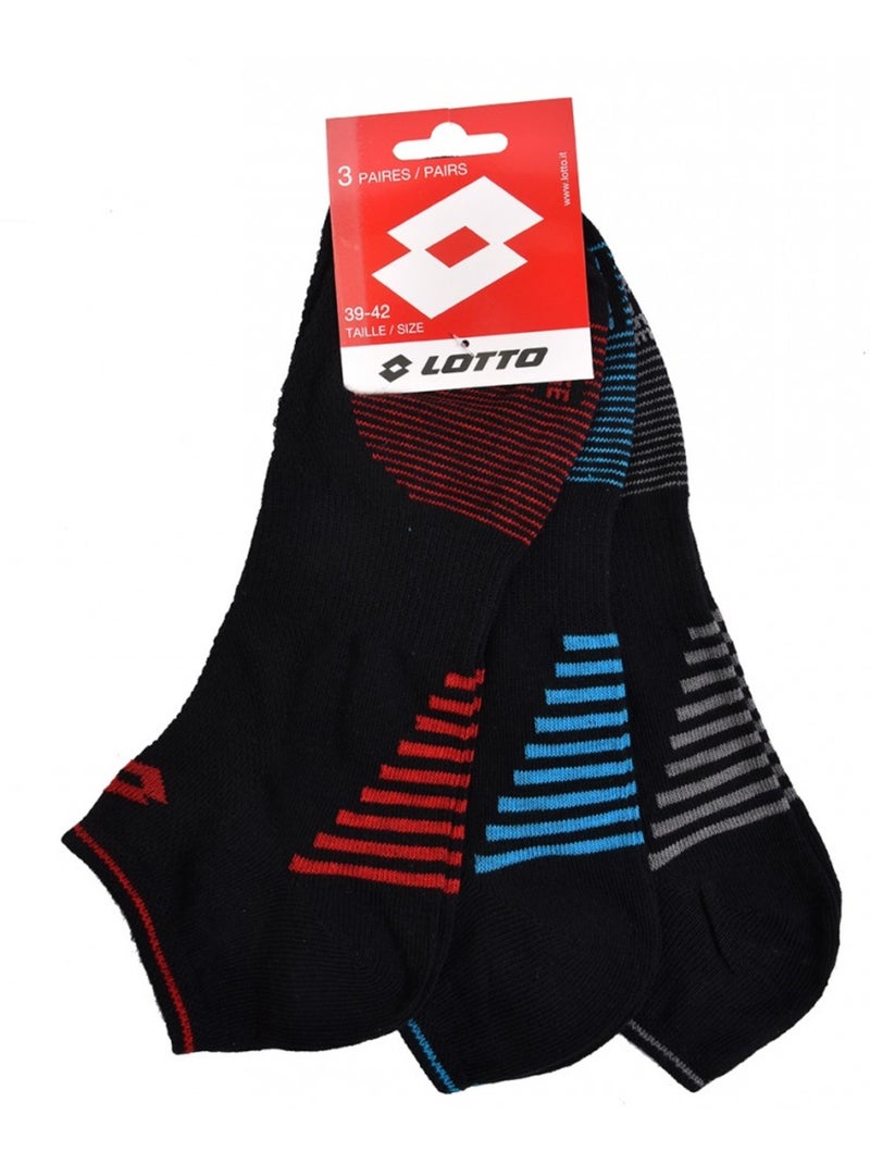 Calzini Uomo LOTTO SNEAKER - Confezione da 6 Multicolore - Kiabi