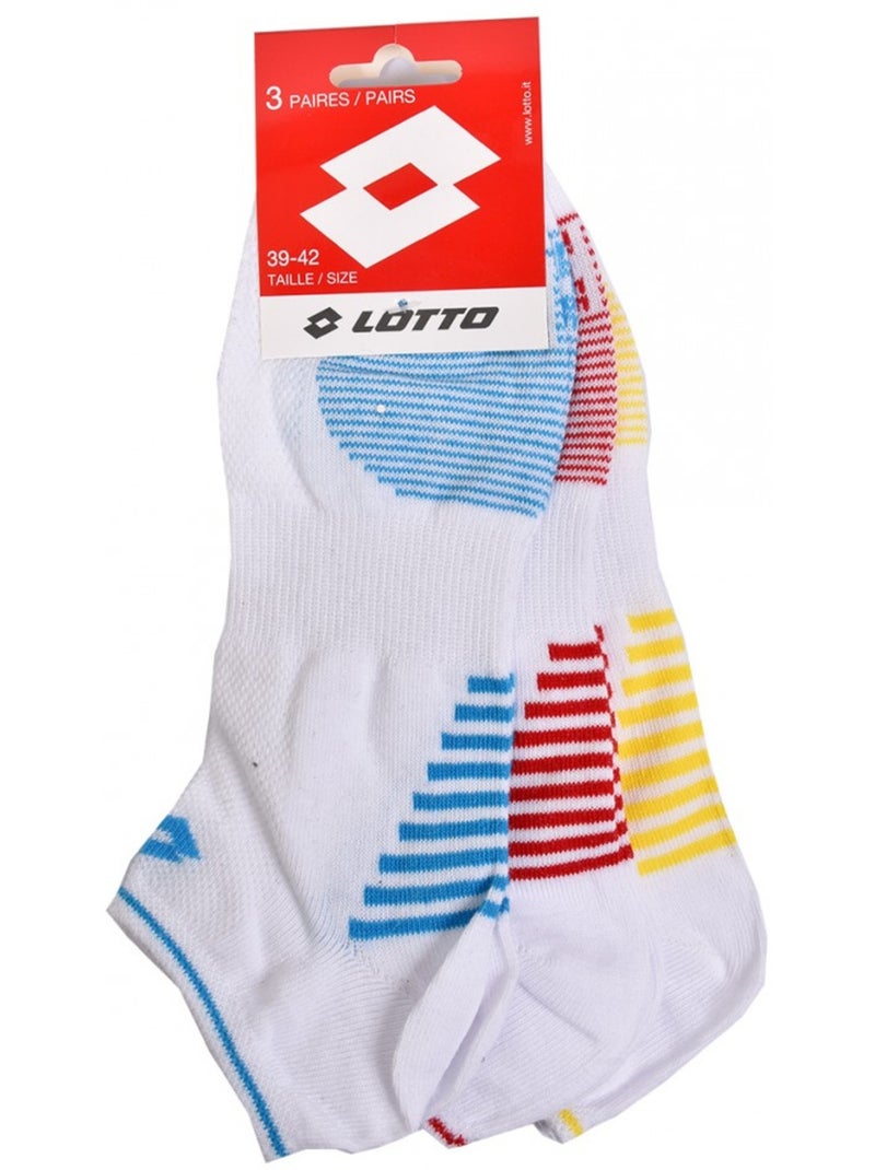 Calzini Uomo LOTTO SNEAKER - Confezione da 6 Multicolore - Kiabi