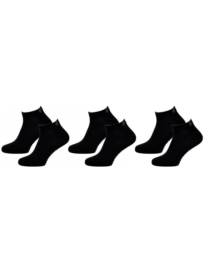 Calzini Uomo LOTTO SNEAKER - Confezione da 6 Nero - Kiabi