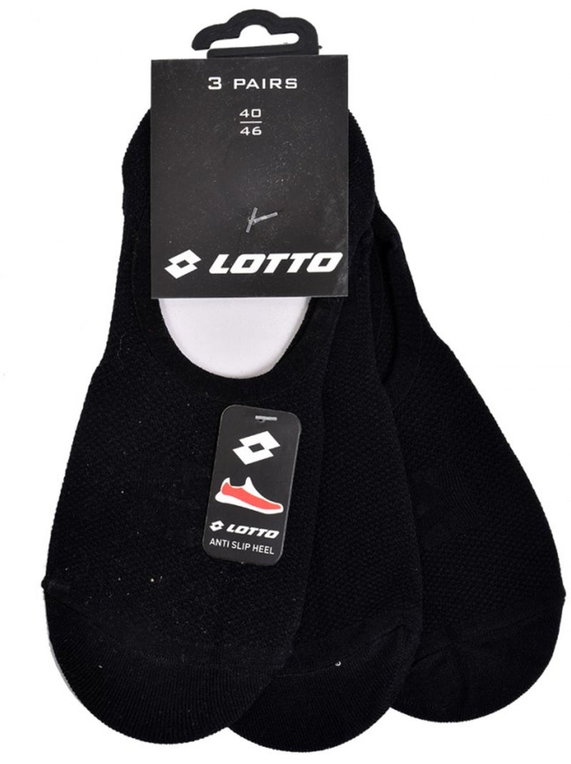 Calzini Uomo LOTTO SNEAKER - Confezione da 6 Nero - Kiabi