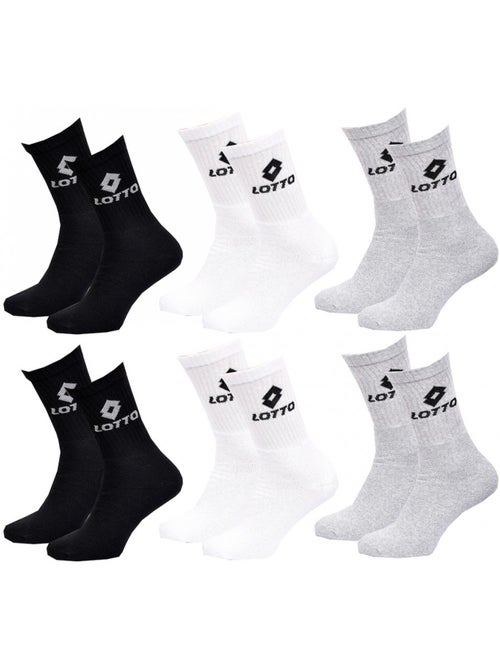 Calzini Uomo LOTTO TENNIS - Confezione da 6 - Kiabi