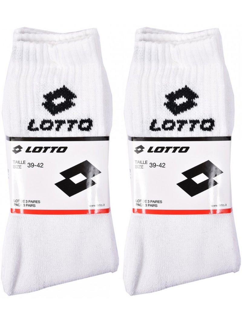 Calzini Uomo LOTTO TENNIS - Confezione da 6 Multicolore - Kiabi