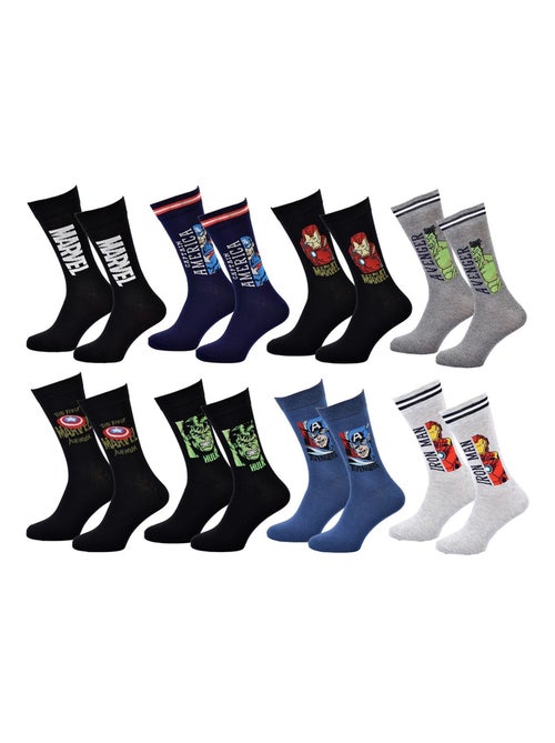 Calzini Uomo MARVEL AVENGERS Confezione da 8 Paia - Kiabi