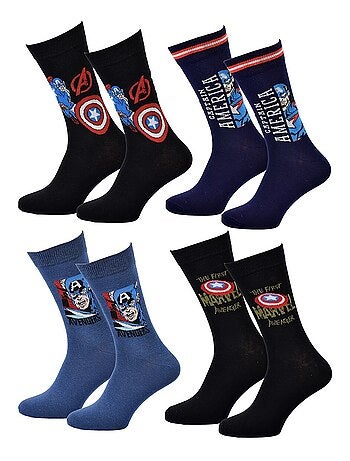 Calzini Uomo MARVEL AVENGERS Pack 4 Paia