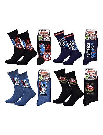 Calzini Uomo MARVEL AVENGERS Pack 4 Paia