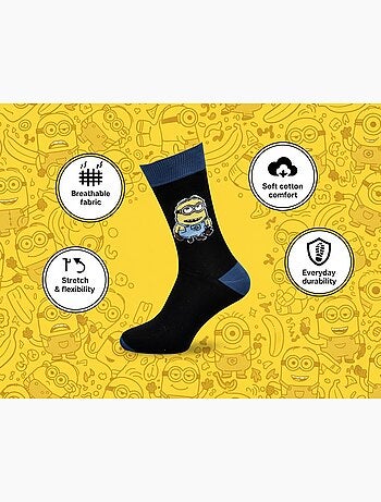 Calzini Uomo MINIONS Licenza Confezione da 5