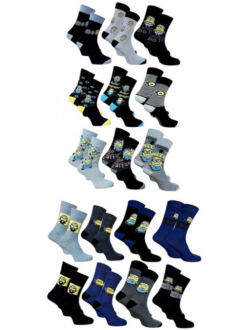 Calzini uomo Moi, Moche et Méchant in cotone - Confezione da 10 - Kiabi Calzini uomo Moi, Moche et Méchant in cotone - Confezione da 10 - Kiabi
