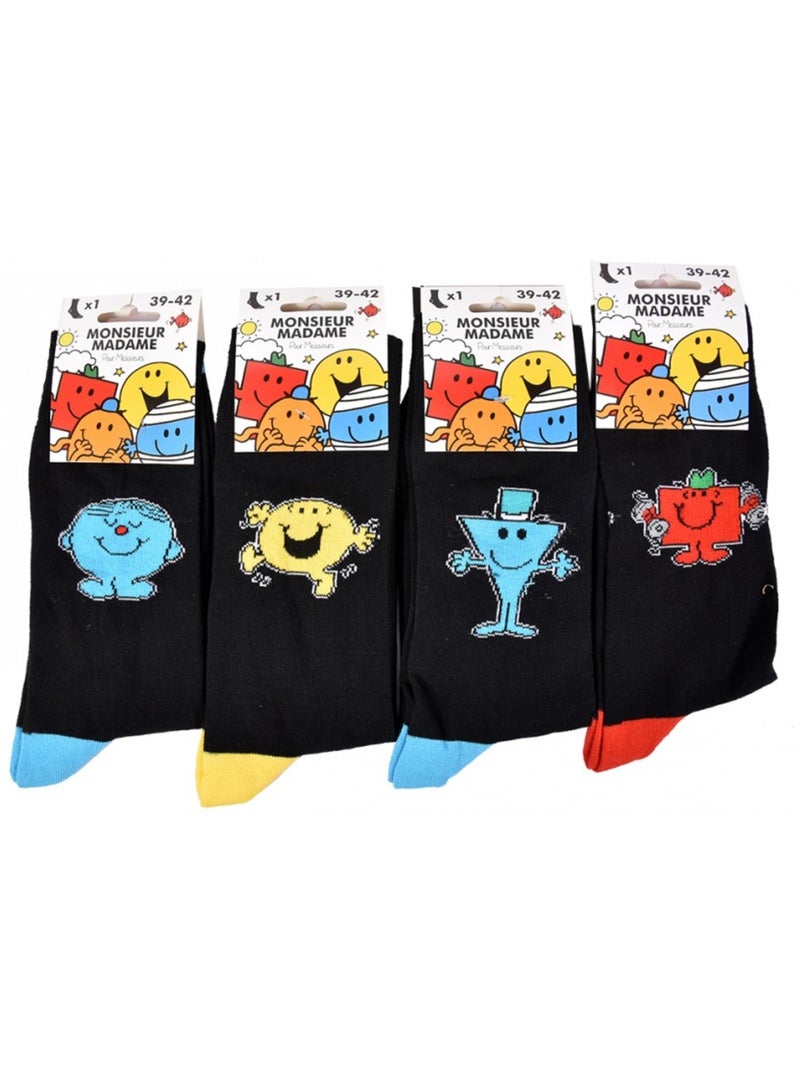 Calzini uomo MONSIEUR MADAME in cotone - Assortimento modelli foto secondo arrivi - Confezione da 8 Multicolore - Kiabi