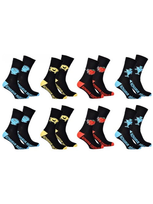 Calzini uomo MONSIEUR MADAME in cotone - Assortimento modelli secondo arrivi - Confezione da 6 - Kiabi