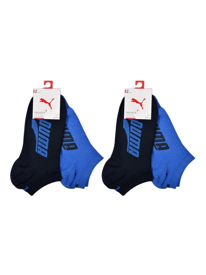 Calzini Uomo PUMA SNEAKER - Confezione da 4 Blu Blu marino - Kiabi