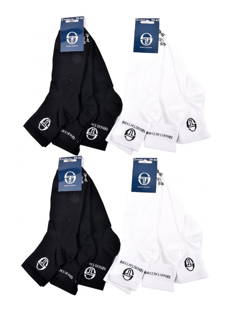 Calzini Uomo QUARTER SERGIO TACCHINI - Confezione da 12 Multicolore - Kiabi